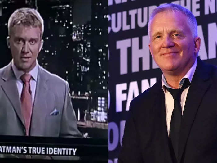 Anthony Michael Hall had a minor role as a news reporter in the DC film. He