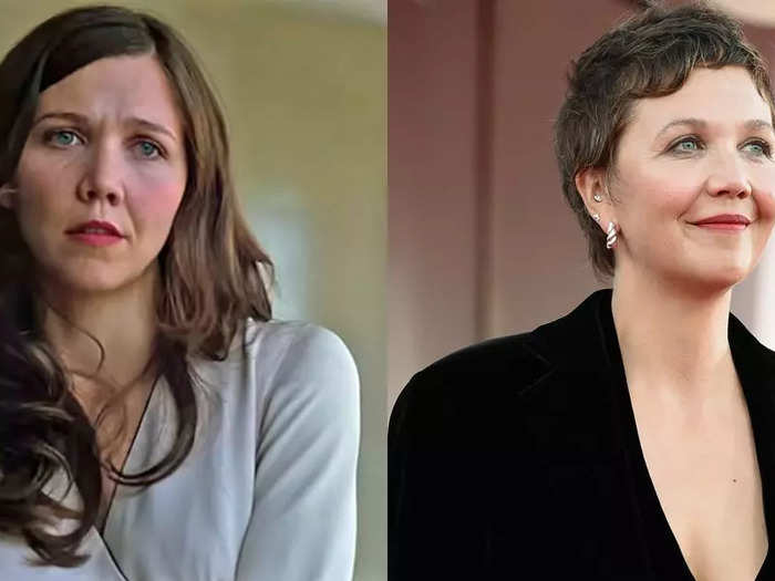 Maggie Gyllenhaal played Dent and Wayne