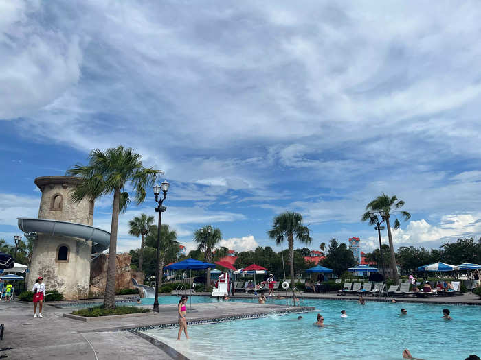 The resort has two pools.