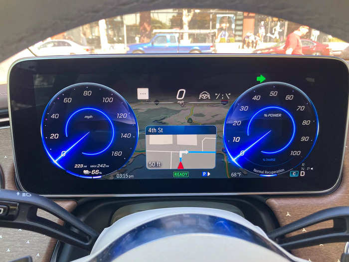 The digital gauge cluster is equally crisp and graphically impressive, and it