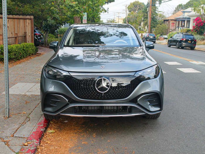 Mercedes lent me an EQE SUV for a week, and I came away impressed with its swanky interior, punchy performance, and flashy technology.