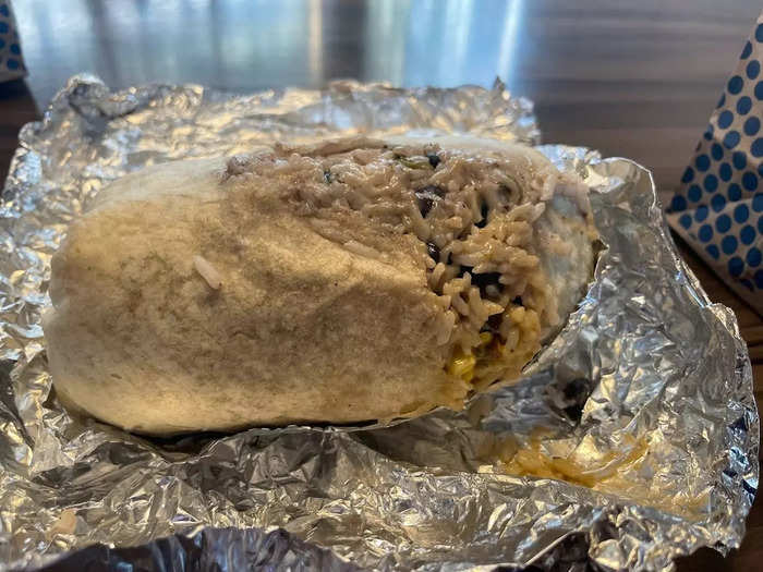 My Qdoba burrito didn