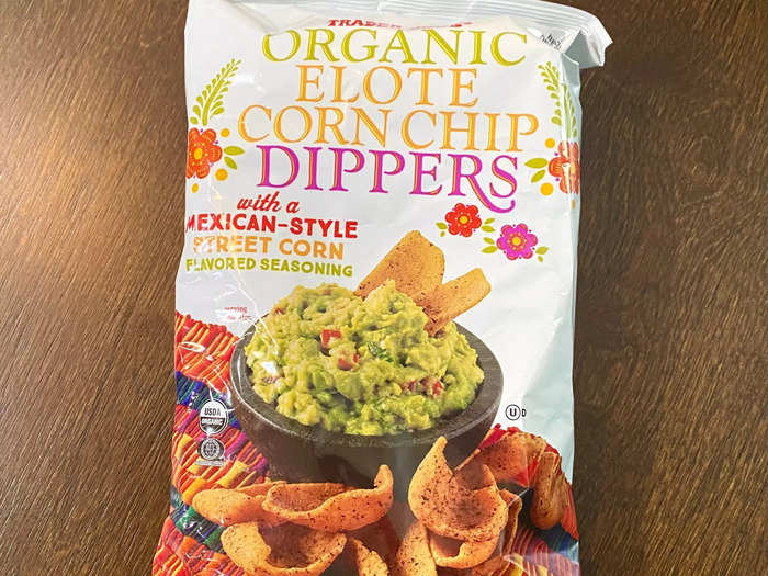 The seasoning of the organic elote corn chip dippers was strong, but not in a good way, they said.