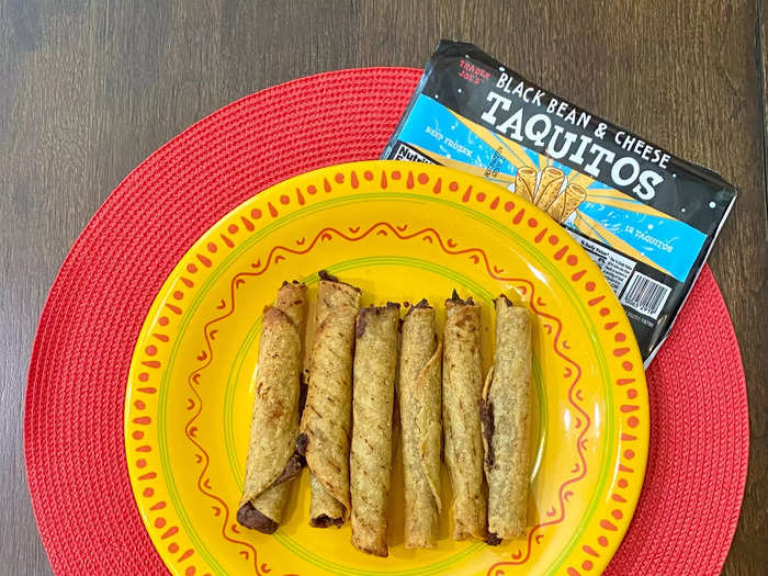 The beans in the black bean-and-cheese taquitos "aren