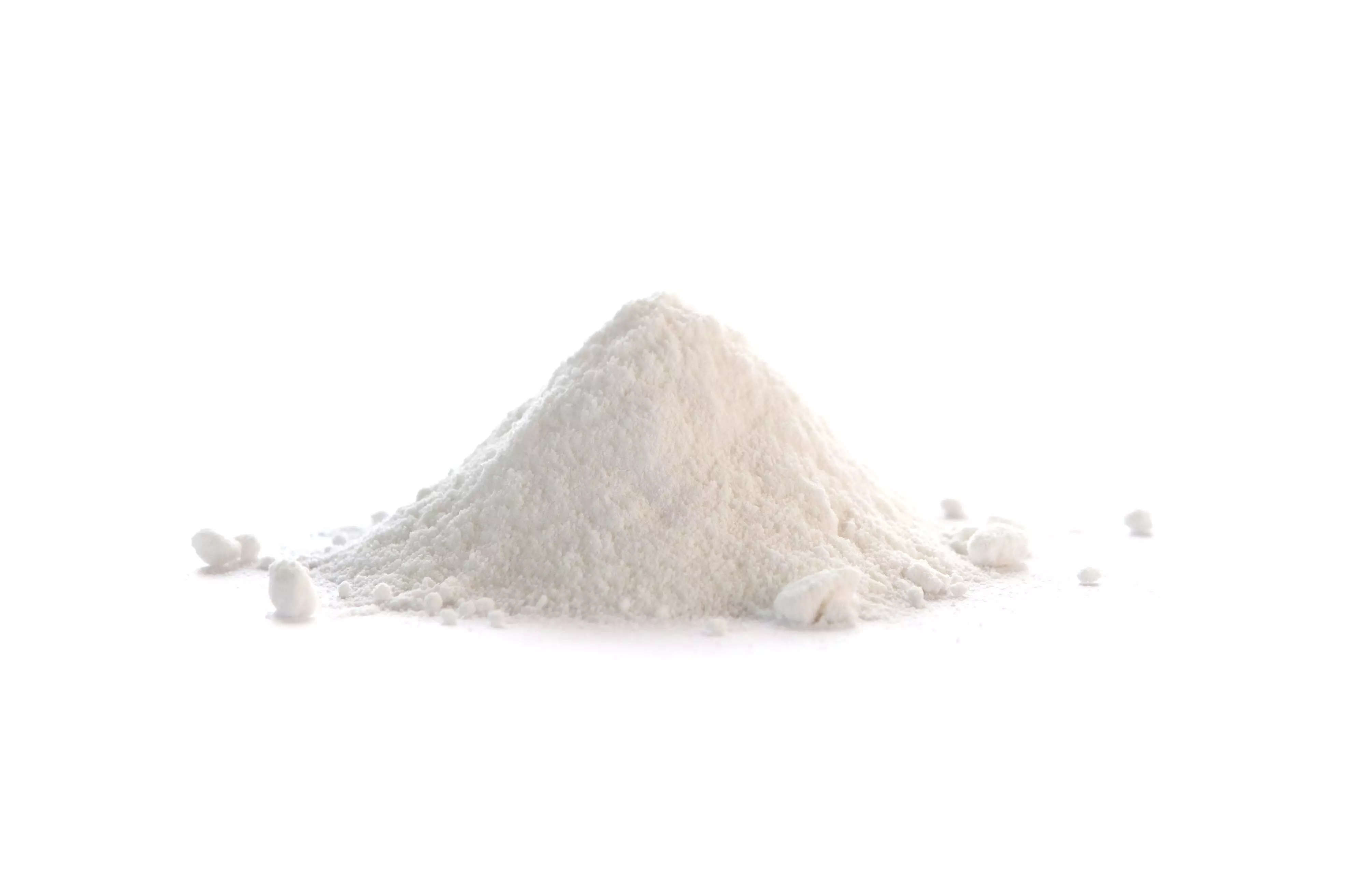 A pile of d-mannose. D-mannose is a white, fine type of sugar.