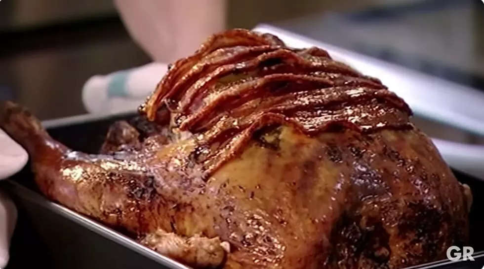 Screenshot of Gordon Ramsay making turkey for Thanksgiving on YouTube.