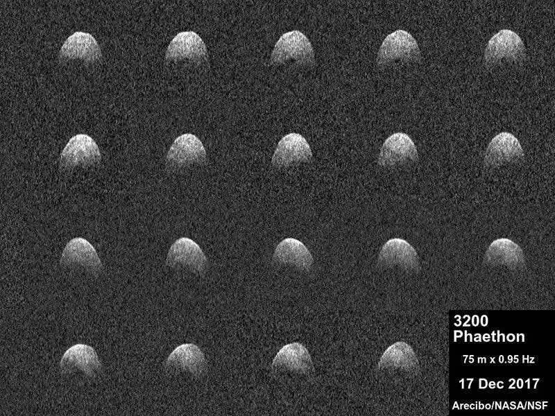 Radar images of near-Earth asteroid 3200 Phaethon.