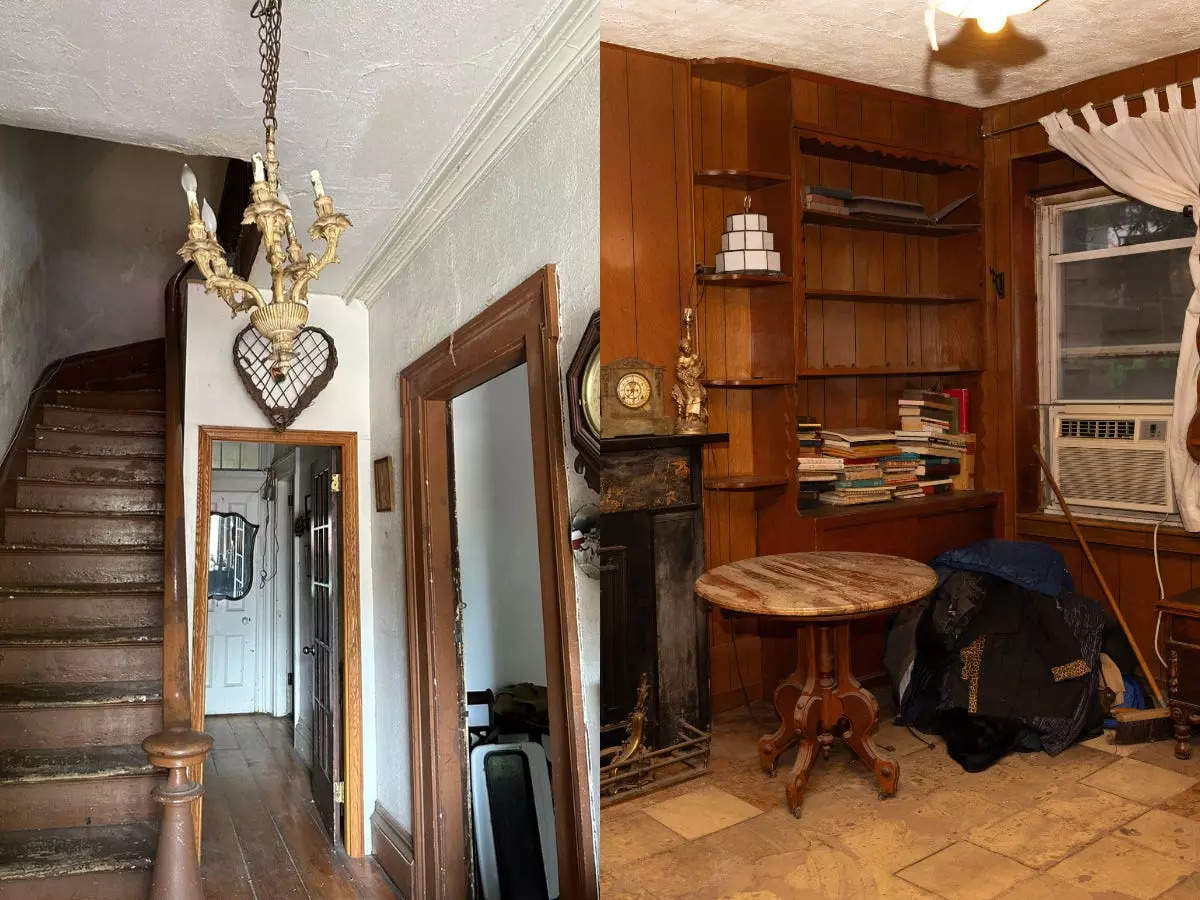Images of the interior of the brownstone.