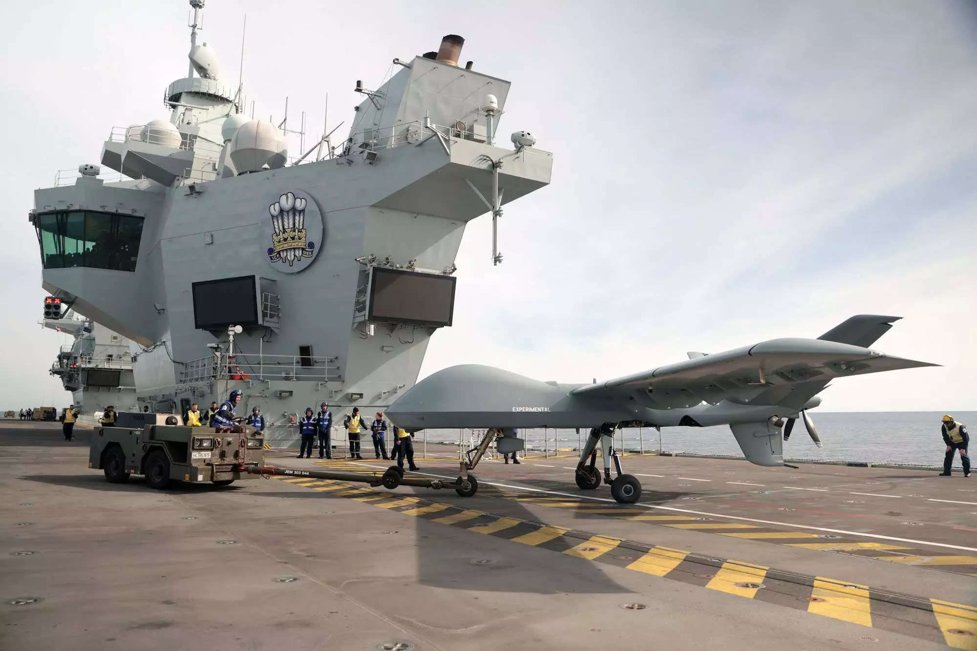HMS Prince of Wales Mojave drone
