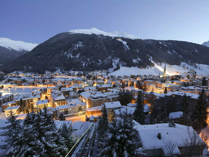 January: Davos