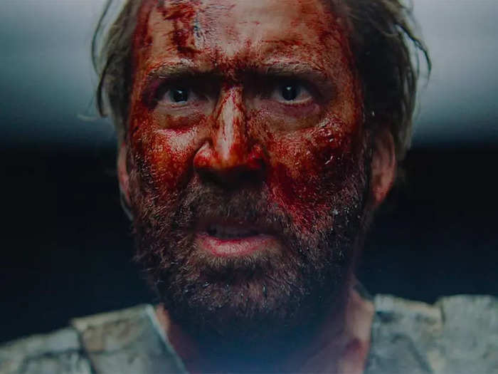 Cage was Red in the revenge movie "Mandy" (2018).