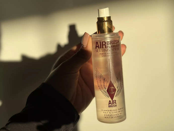 The Charlotte Tilbury Airbrush Flawless setting spray is unmatched. 