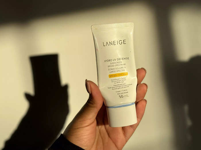 Nothing gives my skin a glow quite like the Laneige hydro UV defense SPF 50 sunscreen.