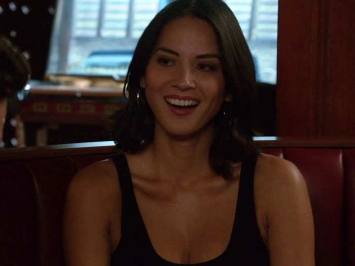 Olivia Munn had a three-episode arc as a stripper named Angie.