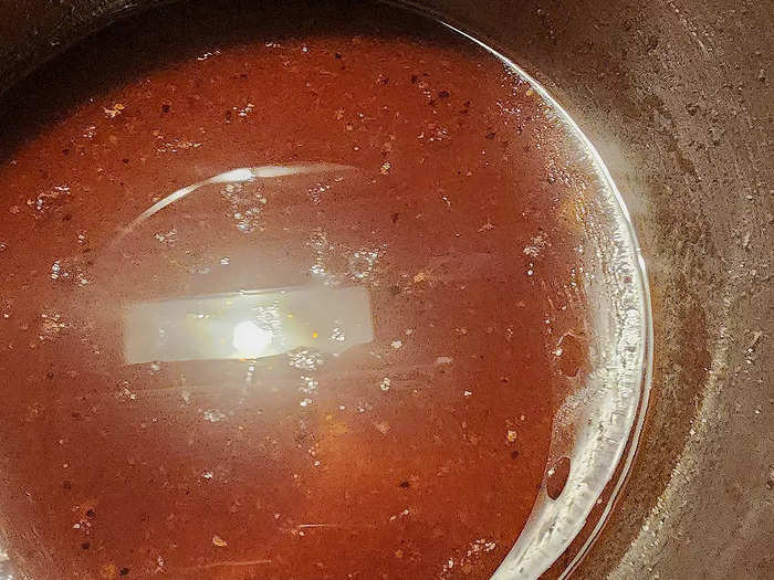 The barbecue sauce was pretty easy to make.