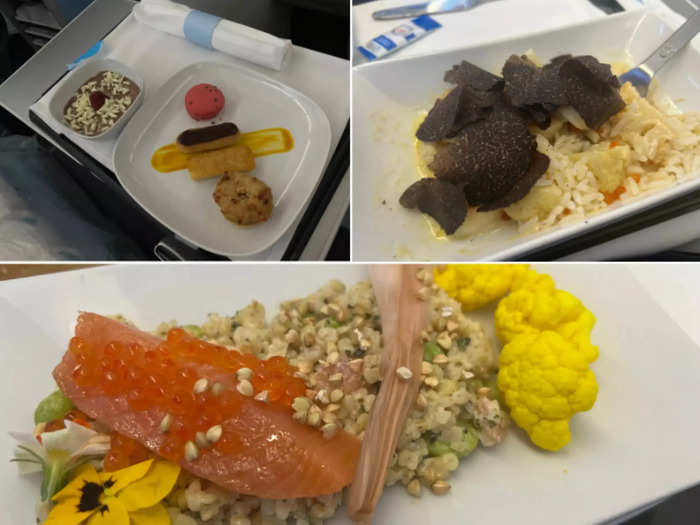 La Compagnie also came through on its promise for top-grade inflight food.