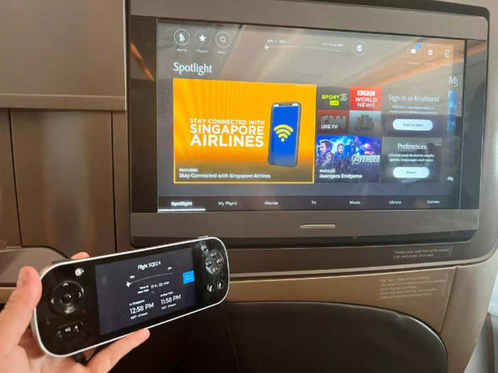 At least every airline offered a remote control, though Singapore, ANA, and Korean