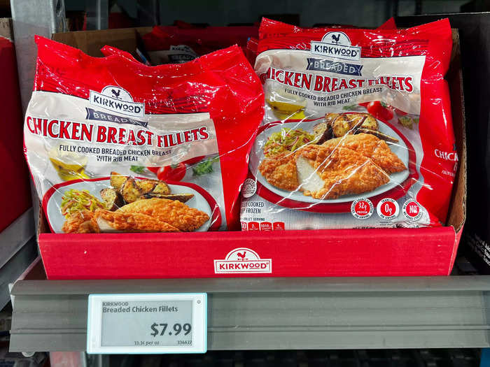 The Kirkwood breaded chicken fillets are a customer favorite.