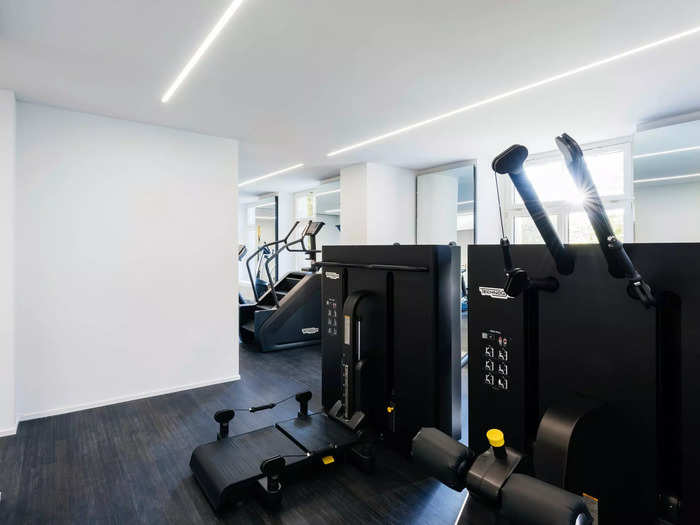 The Rosenberg Health & Fitness Club features state-of-the-art training equipment.