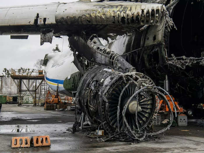 Everything, from the wings and tail to the hydraulics and fuel pumps, was destroyed.