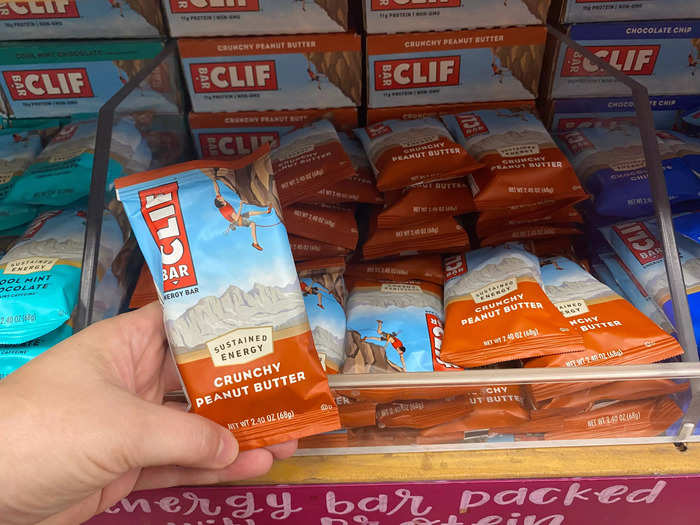 Clif Bars are my go-to for a boost of energy.