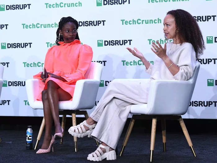 TechCrunch senior reporter Dominic-Madori Davis and founder and CEO of Thistle Technologies Window Snyder