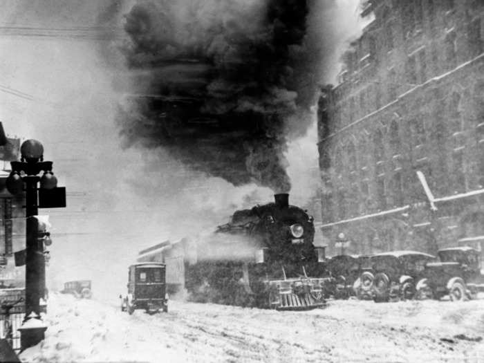 Blizzards slowed down travel in the 1920s, too.