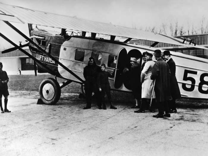 Passengers boarded planes through small doors at ground level, not enormous terminals and insulated walkways.