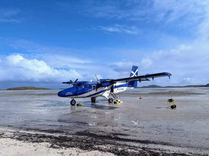 One of the most fascinating things about the island is its airport.