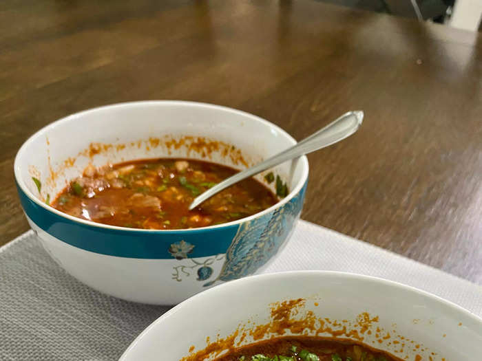 A birria stew topped with onions, cilantro, and lime is a flavorful, filling meal, but it takes hours to make from scratch.