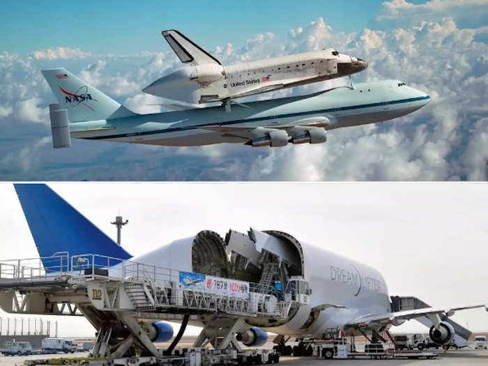 The jumbo has even carried NASA