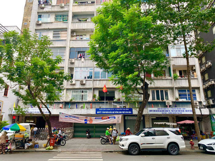 From the outside, the 10-story apartment block looks like many of the city