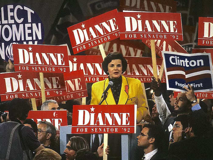 Dianne Feinstein was elected to the Senate in 1992, which became known as the "Year of the Woman."