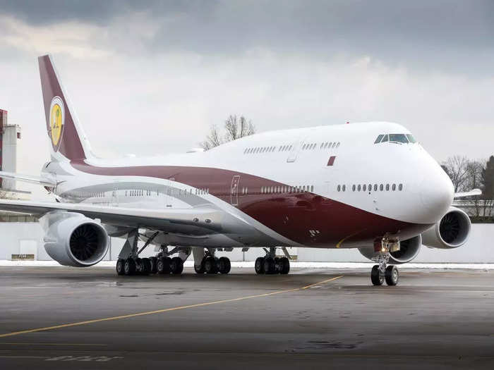 The Boeing 747-8 was initially planned to be a private aircraft by a Saudi prince, but it sat dormant in Switzerland for 10 years after the prince