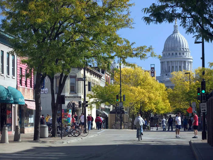 1. Madison, Wisconsin