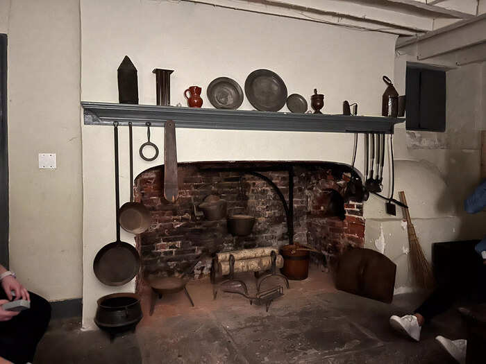 Downstairs in the kitchen, we tried some more EVP by recording ourselves asking questions to the home