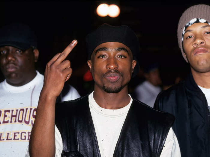 The first police officer on the scene asked Shakur who shot him, but the rapper refused to name his attacker.