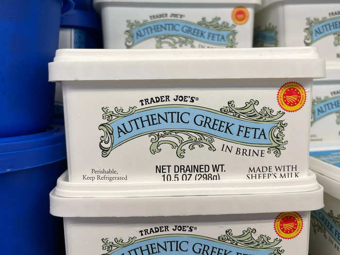 The Greek feta block is crucial to my wife