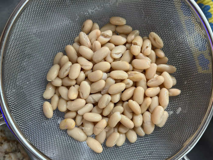 The white cannellini beans added great texture to the dish.