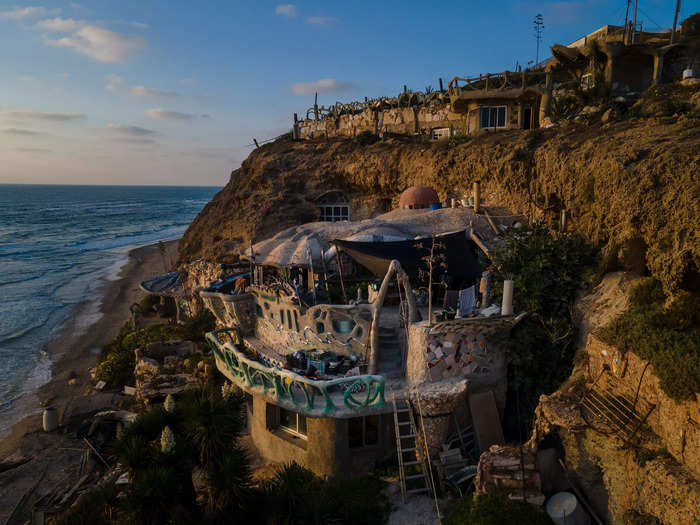 A man in Herzliya, Israel, is fighting authorities to remain in his self-created beachside cave home.