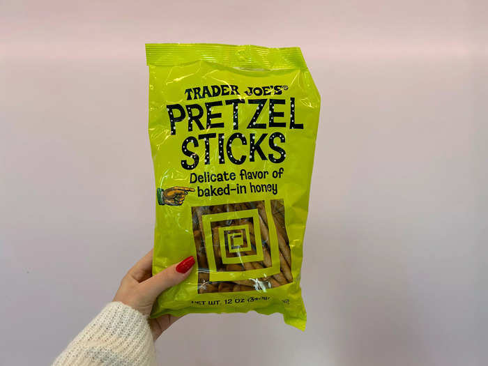 The pretzel sticks are the perfect mix of salty and sweet.