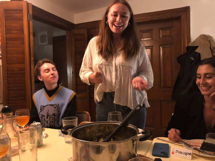 Before the main course, Anita took the time to walk us through the dish.