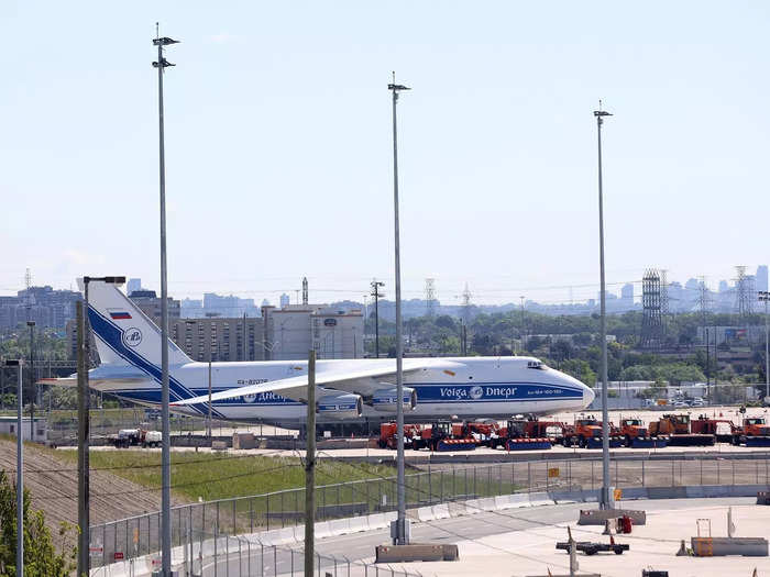 Russia has also faced a string of challenges, including four of its An-124s being seized in Canada and Germany.