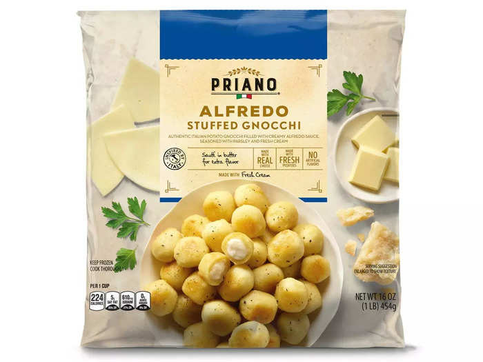 Create a filling dinner with the Priano stuffed gnocchi.