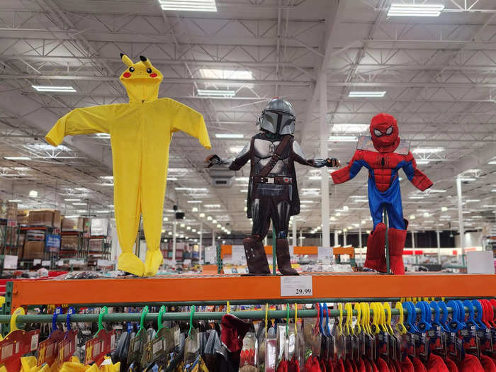 Kids can pick out their Halloween costumes at Costco.