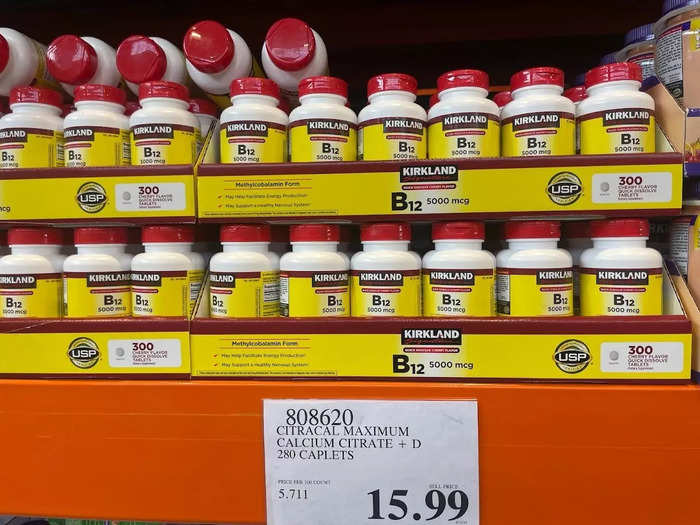 Costco has excellent deals on vitamins.