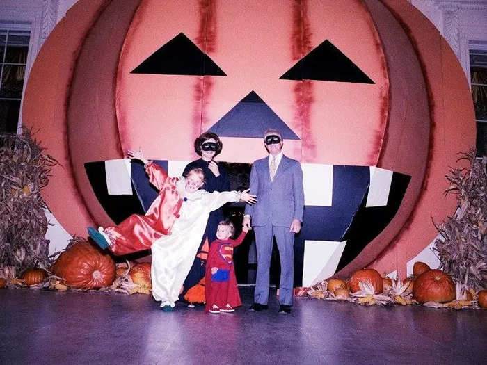 President Jimmy Carter and his family dressed up for Halloween in 1978.
