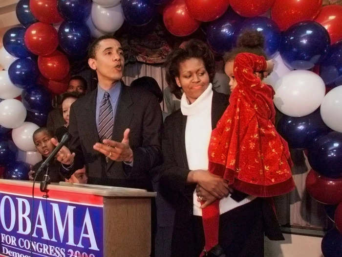 1998: They had their first child, Malia Ann Obama.