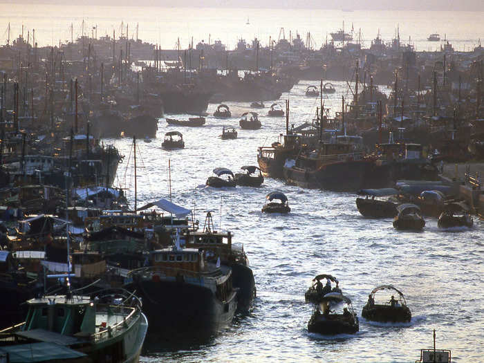 Many were almost entirely self-sufficient, cooking and sleeping aboard their boats.