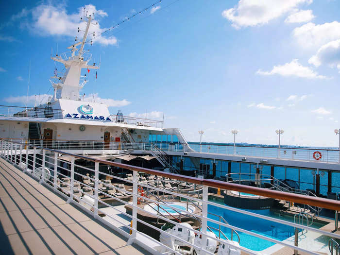 During the months-long voyage, guests can dine at one of the ship